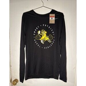 New Nike Iowa Hawkeyes Football Long Sleeve Shirt Strength & Conditioning Large